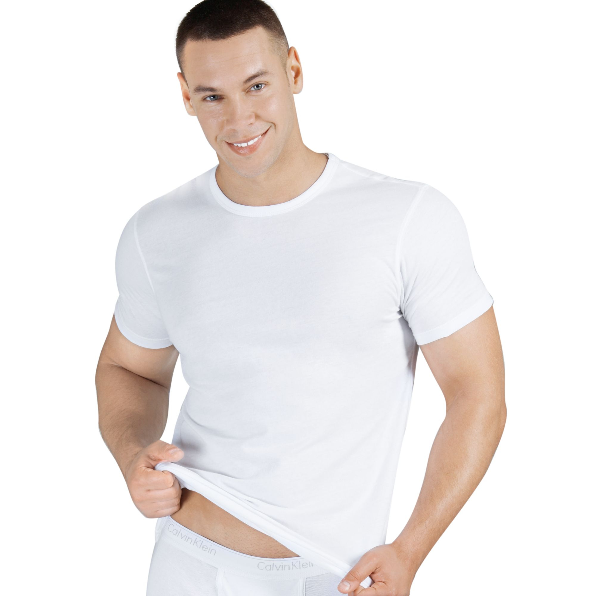 Lyst - Calvin Klein Body Slim Fit T Shirt 3 Pack in White for Men