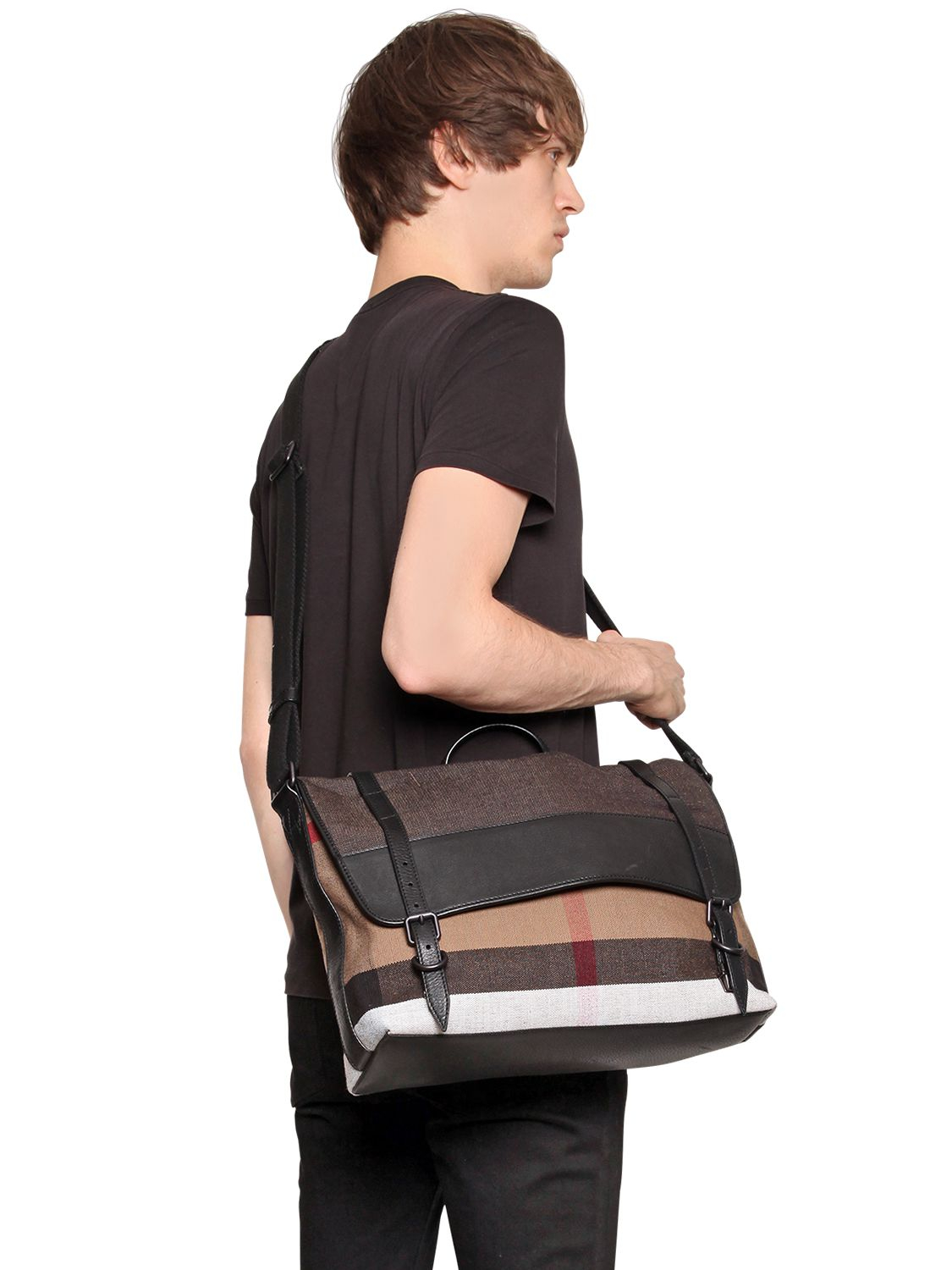 burberry canvas messenger bag