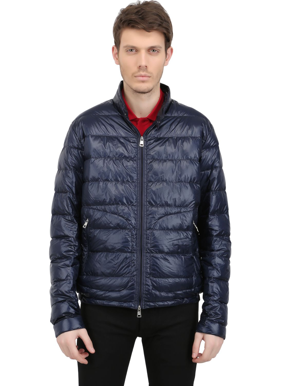 Lyst - Moncler Acorus Nylon Light Weight Down Jacket in Blue for Men