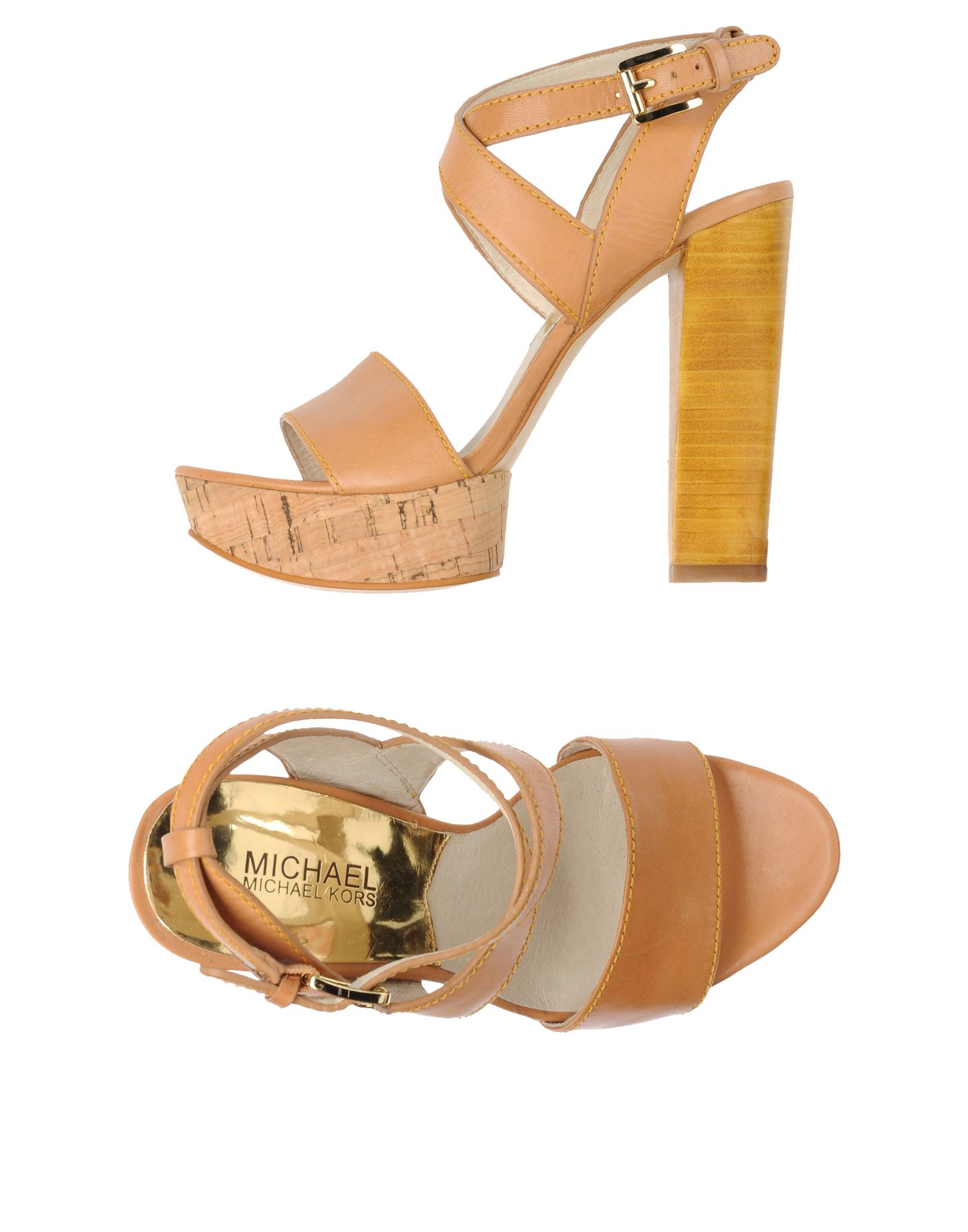 Michael michael kors Sandals in Brown (Sand) Lyst