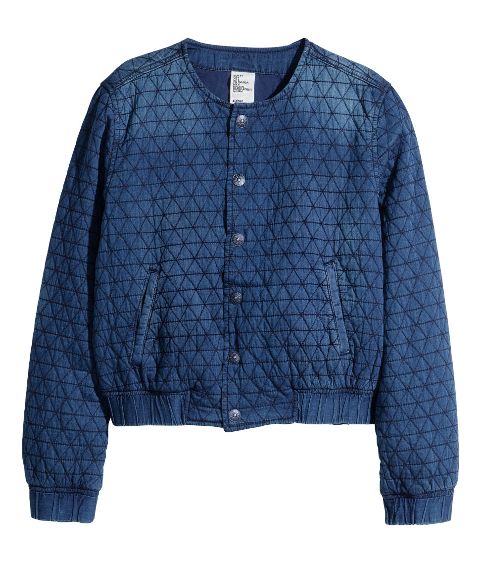 long denim jacket h&m