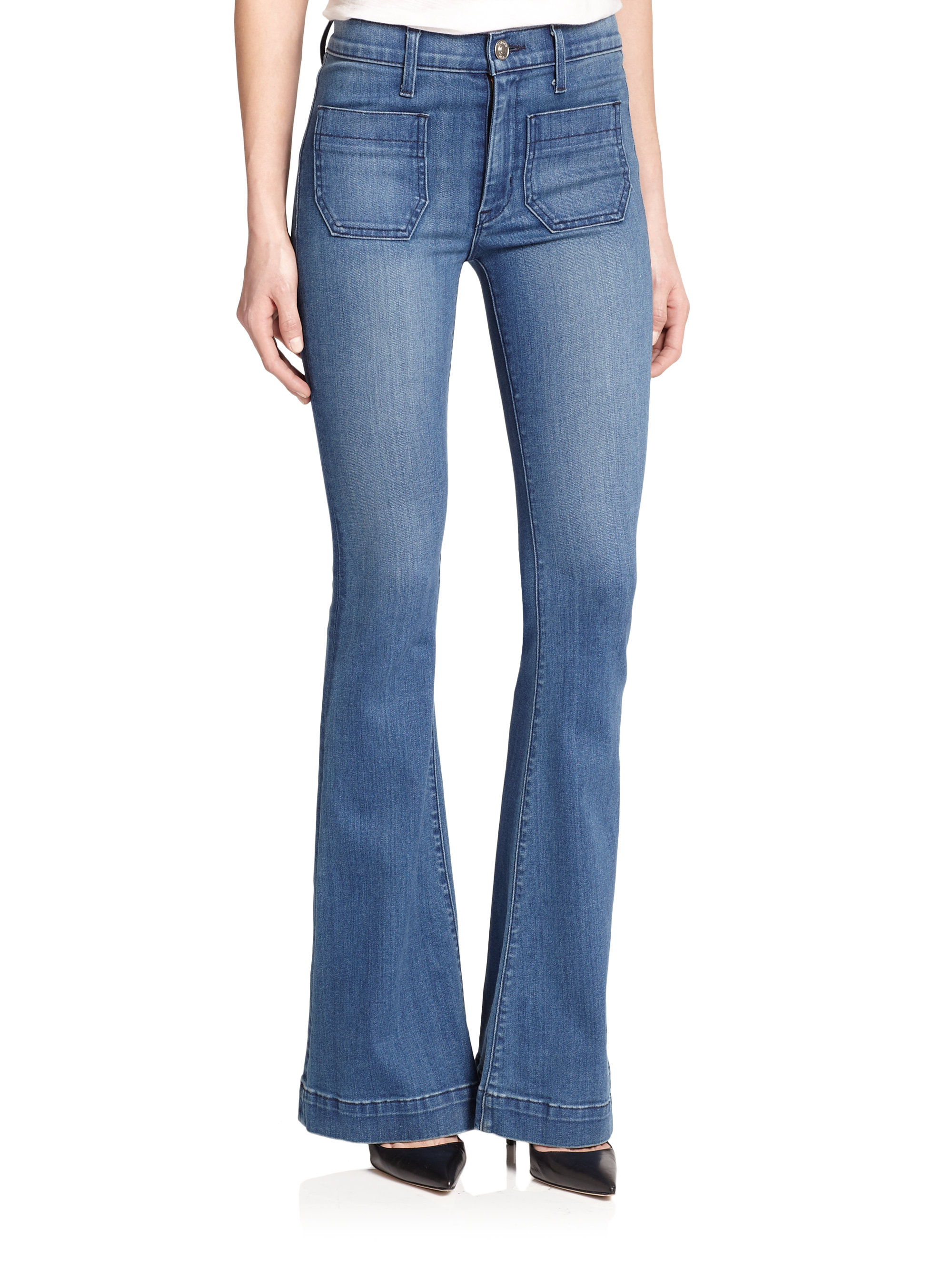hudson taylor high waist flare jeans