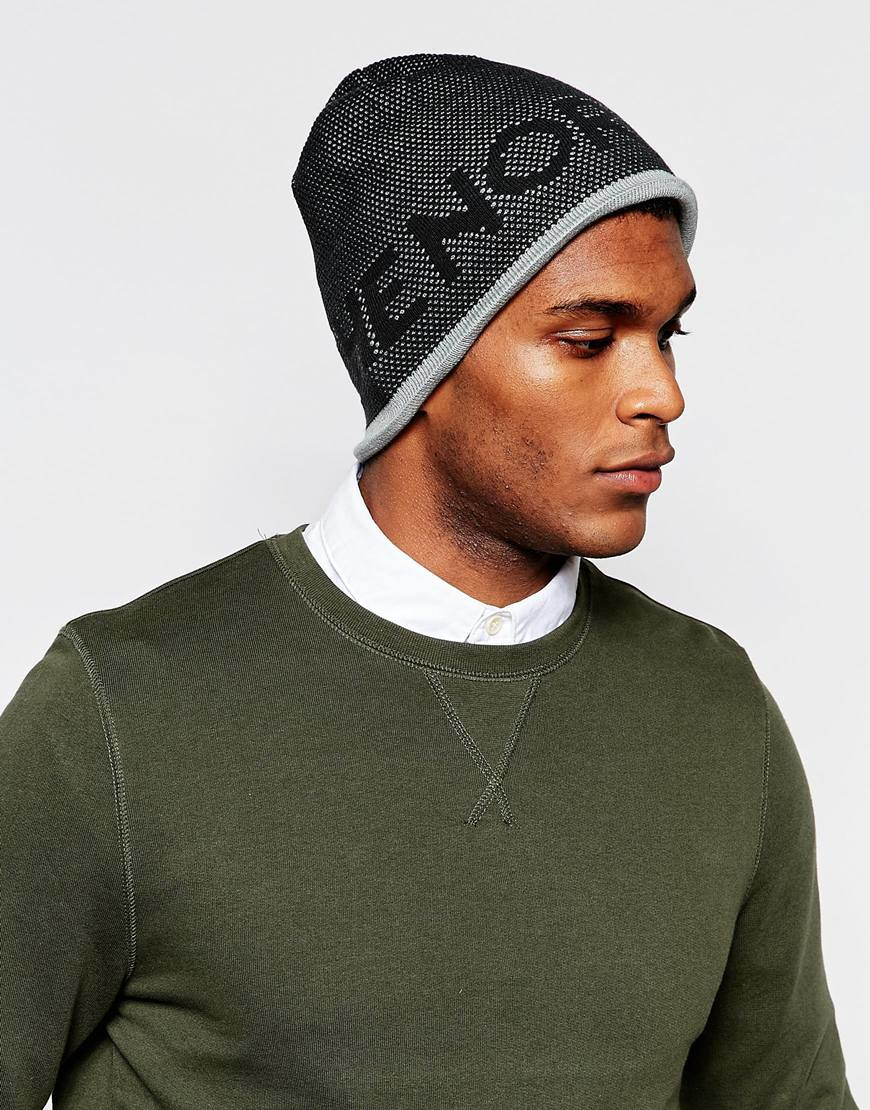Lyst - The North Face Ticker Tape Beanie Hat in Black for Men