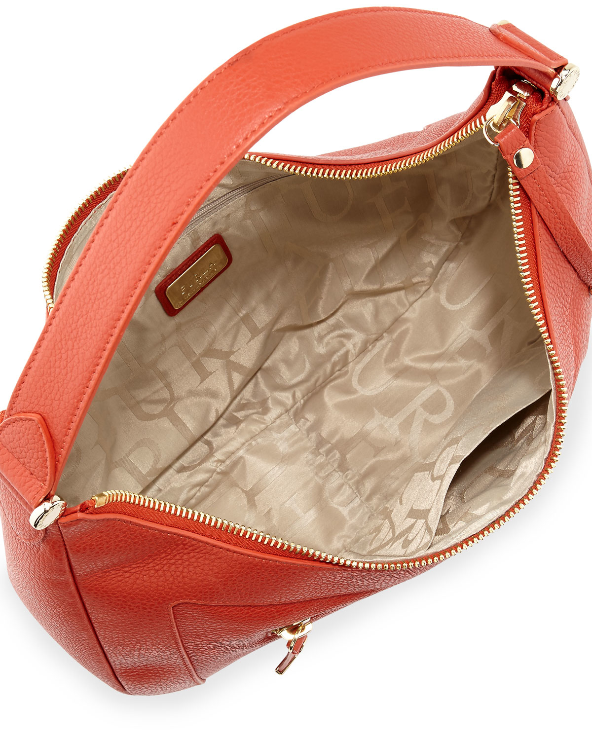 Lyst Furla Ginevra Medium Leather Hobo Bag in Orange