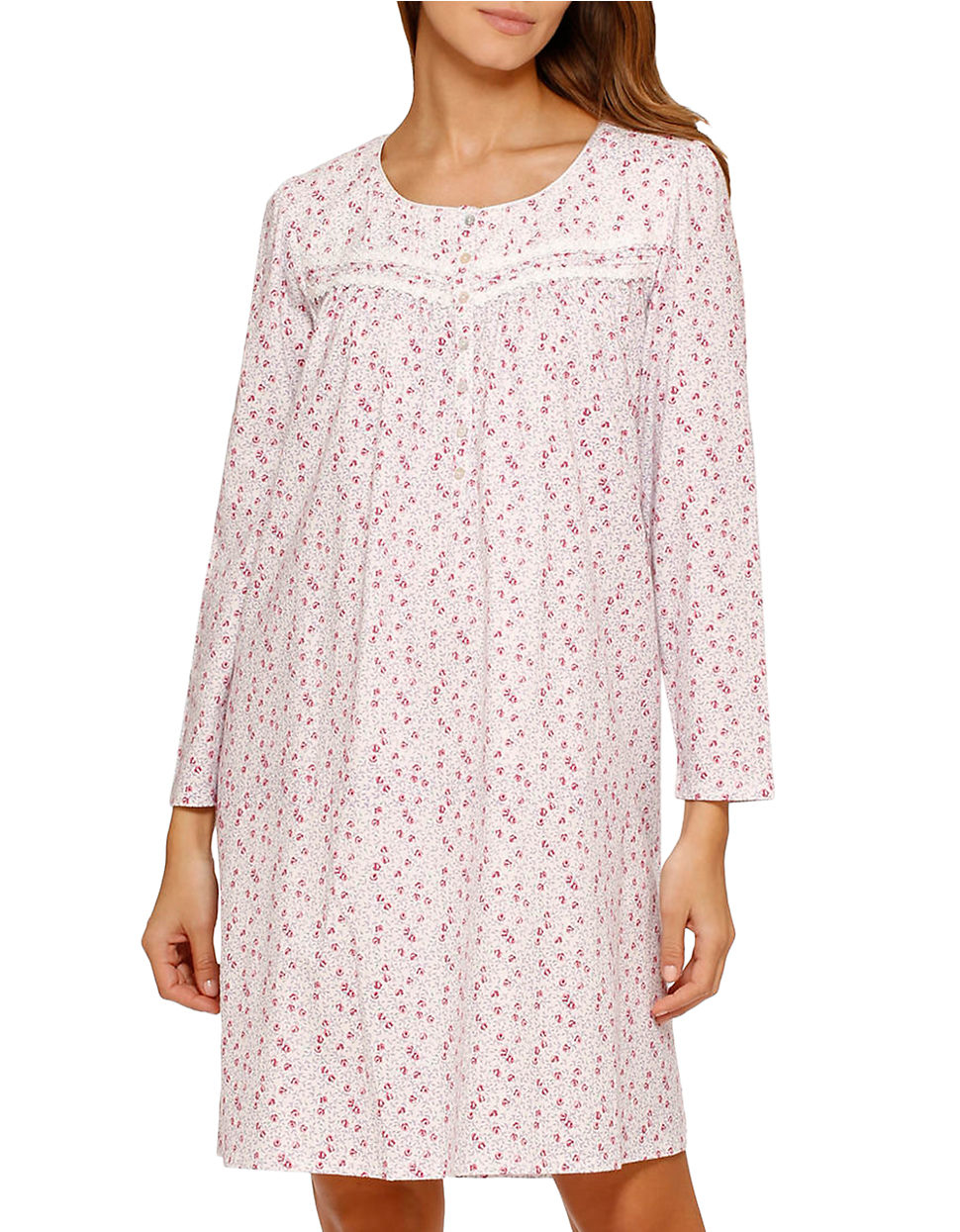 Lyst - Eileen west Long Sleeve Short Nightgown