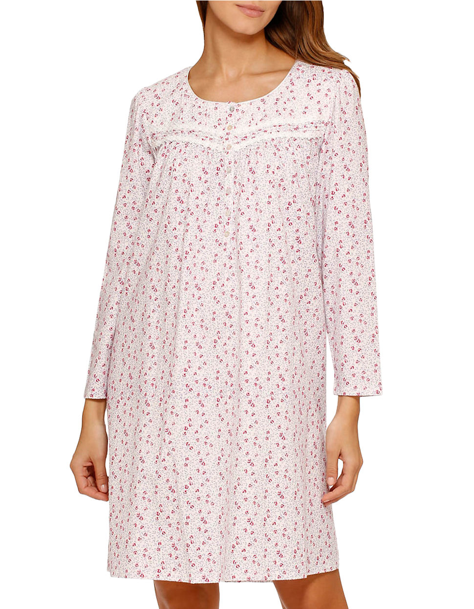 Lyst Eileen west Long Sleeve Short Nightgown