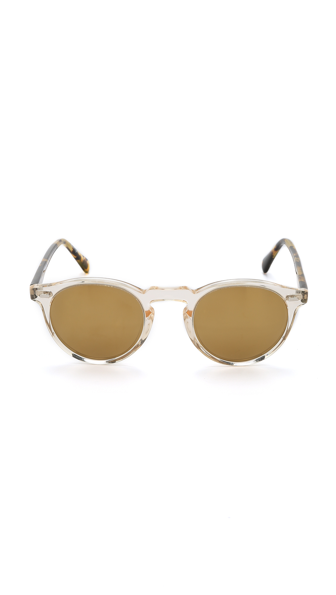 Oliver Peoples Gregory Peck Sunglasses - Buff Dark Tortoise Brown Oliver Peoples Gregory Peck Sunglasses - Buff Dark Tortoise Brown