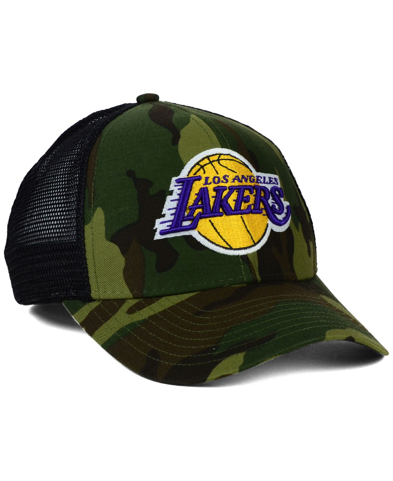 camo lakers hat