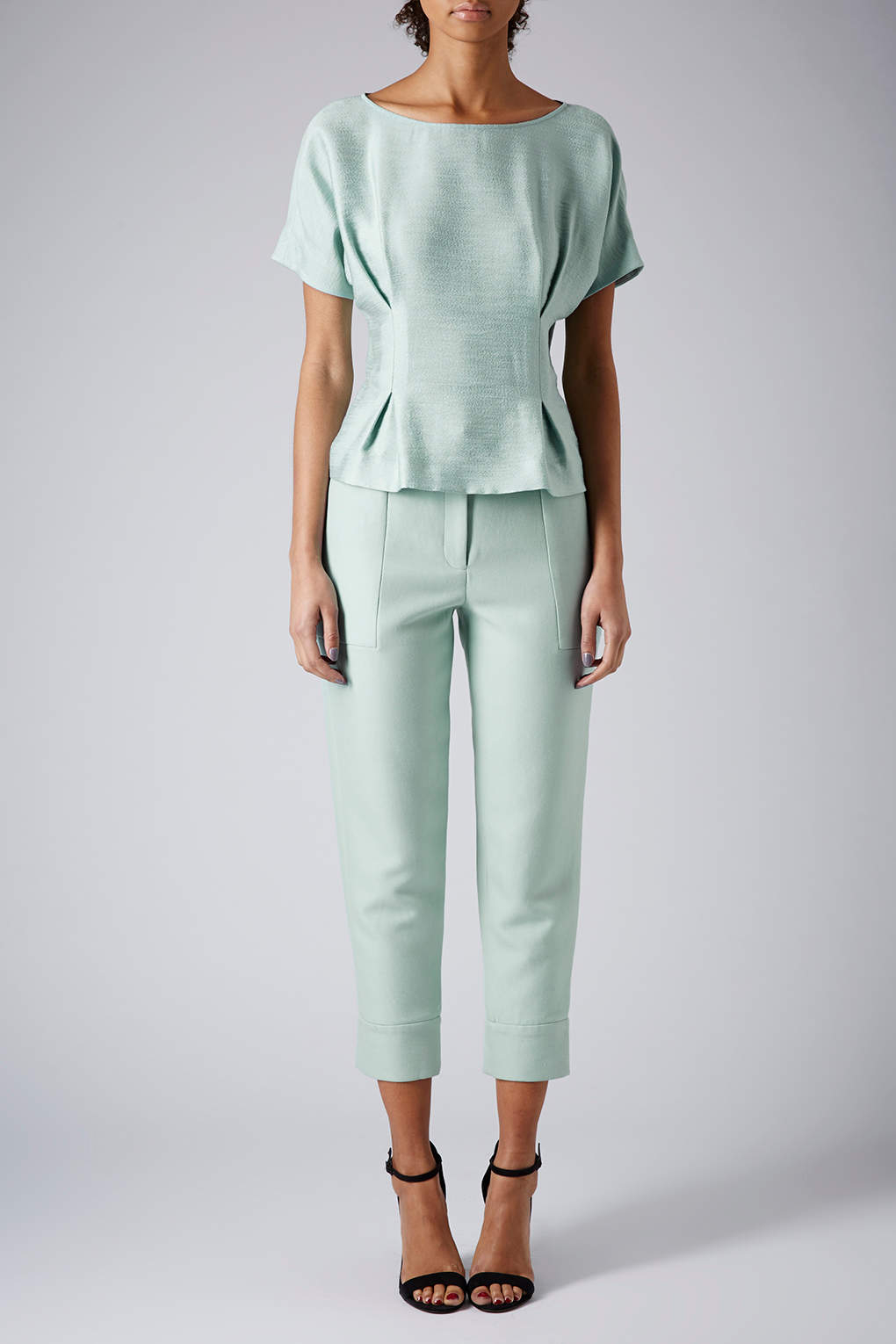 Mint Tapered Trousers By Unique in Green Lyst