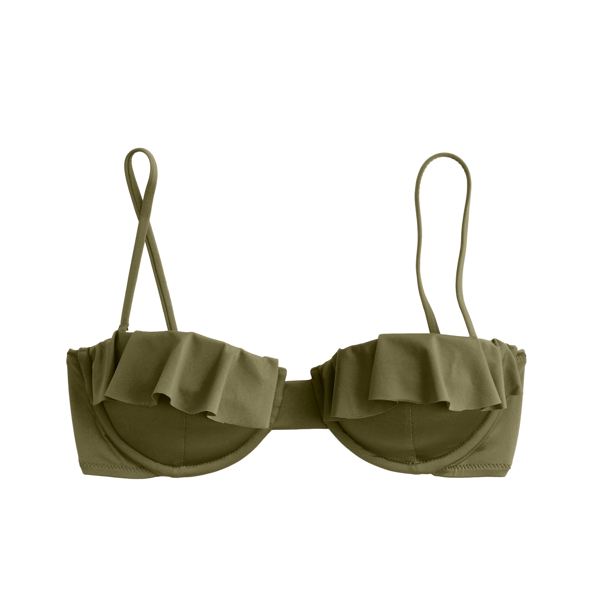 j crew ruffle bikini