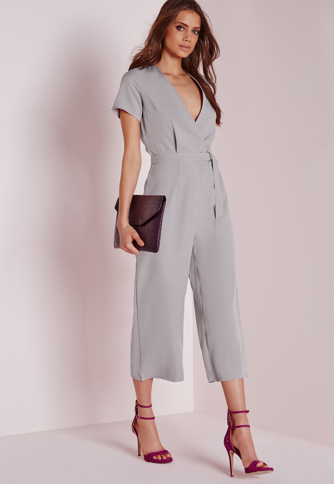 gray jump suit