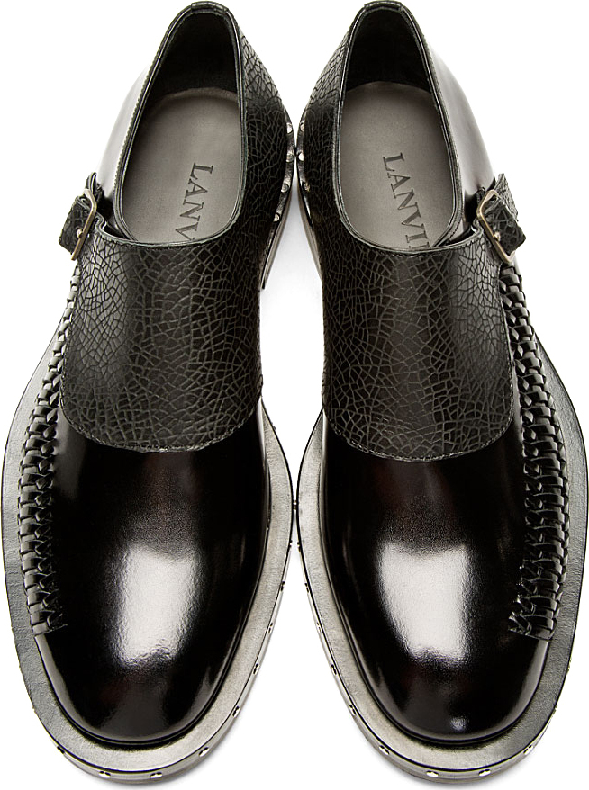 men's casual monk strap shoes