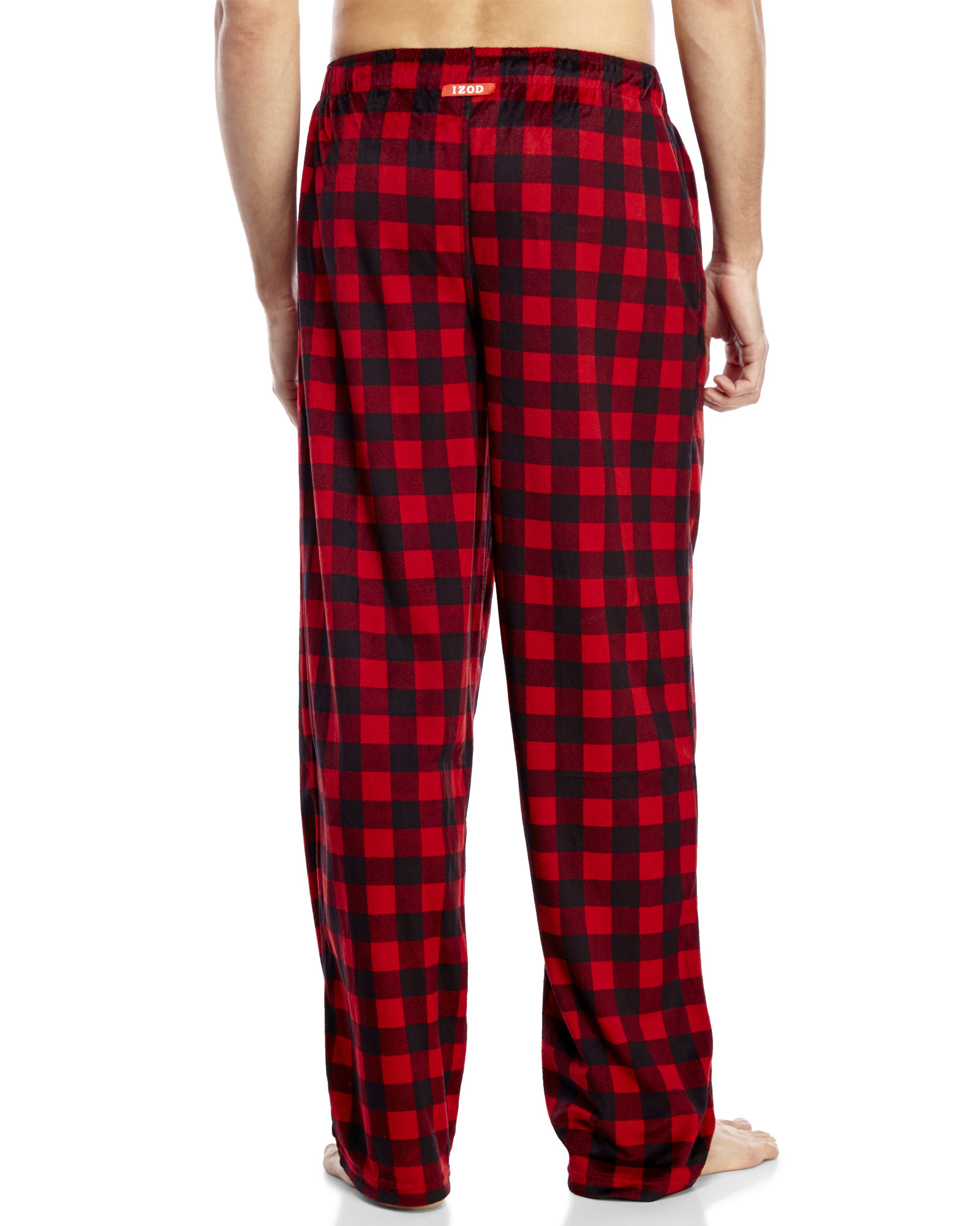 Izod Checkered Fleece Pajama Pants for Men - Lyst