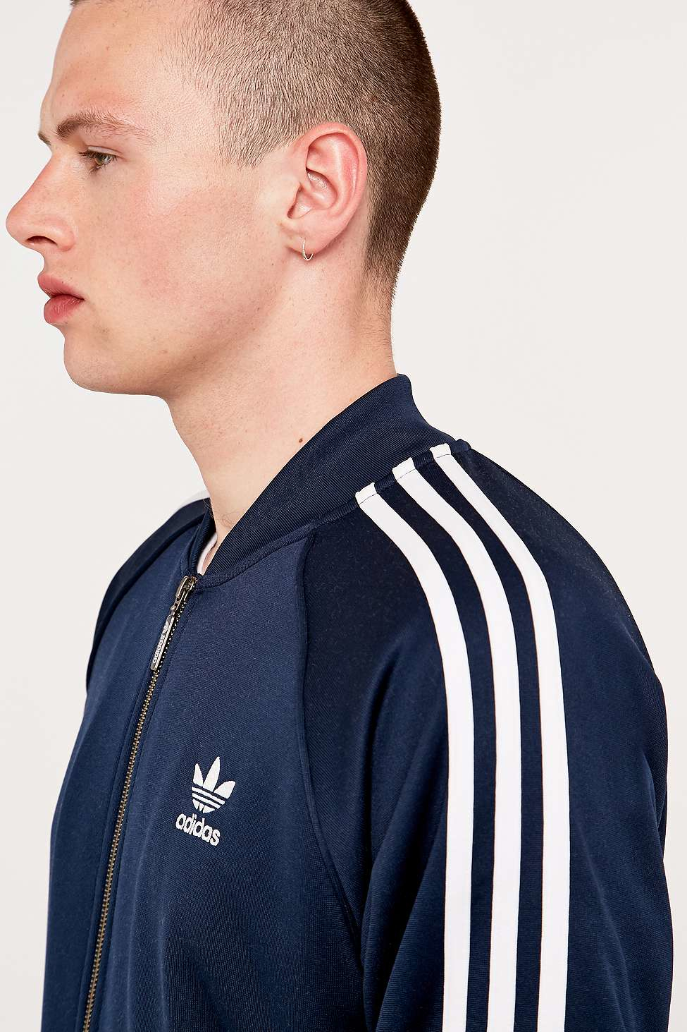 sky blue adidas track top