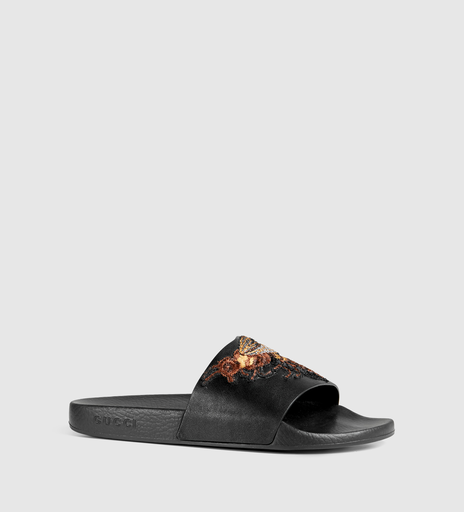 gucci flip flops with bee