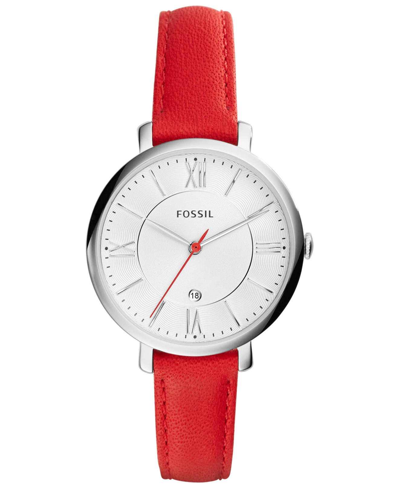 red leather strap watches