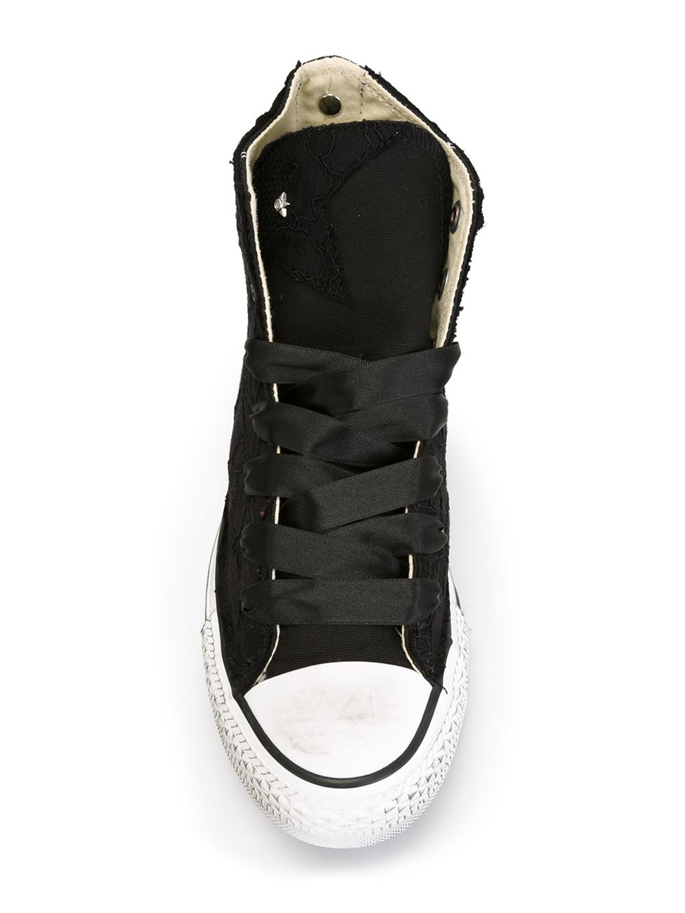 Converse Satin Lace High-Top Sneakers in Black for Men | Lyst