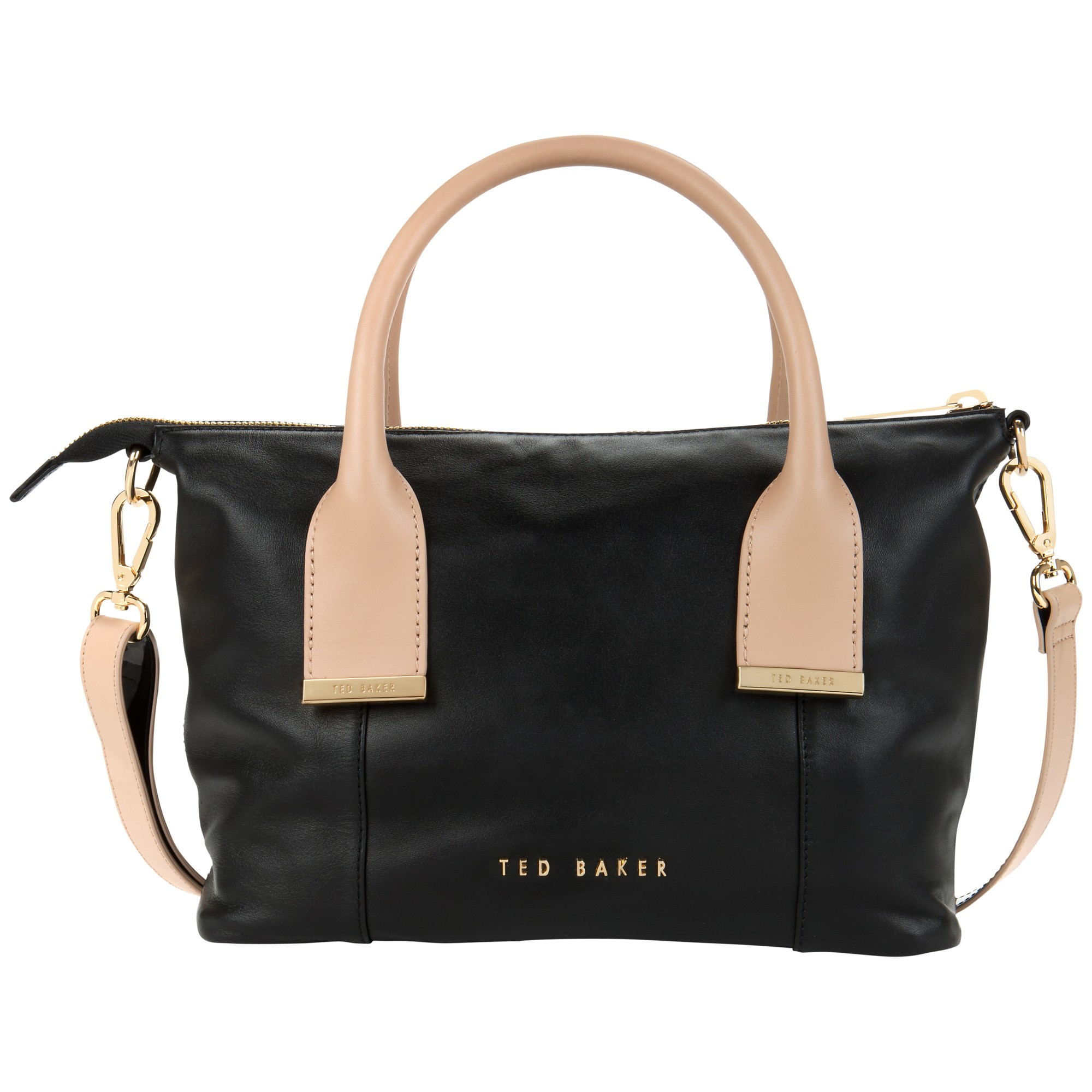 Ted Baker Amelia Leather Mini Tote Bag in Tan (Black) - Lyst