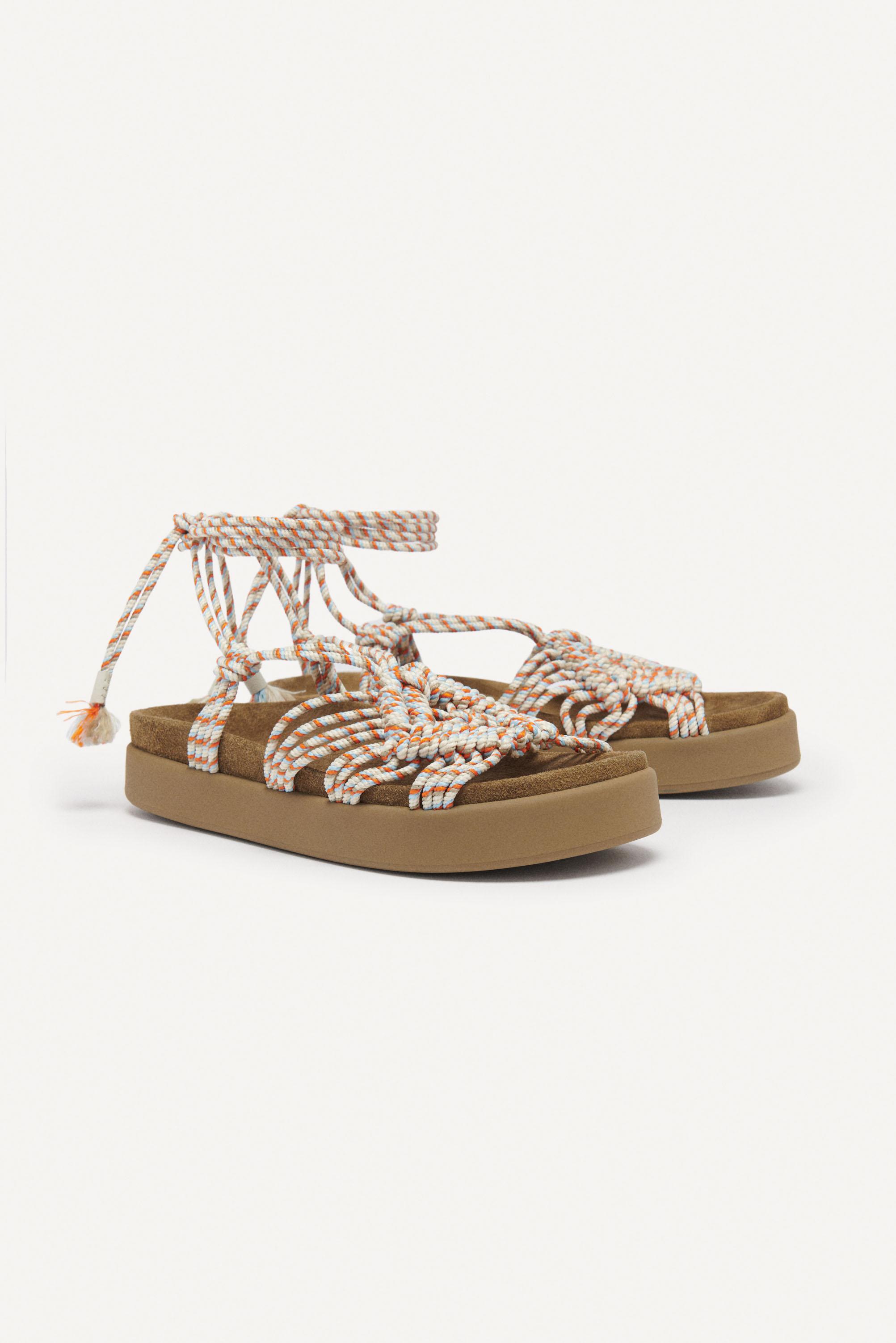 Ba&sh Sandals Ncrecking in Natural | Lyst