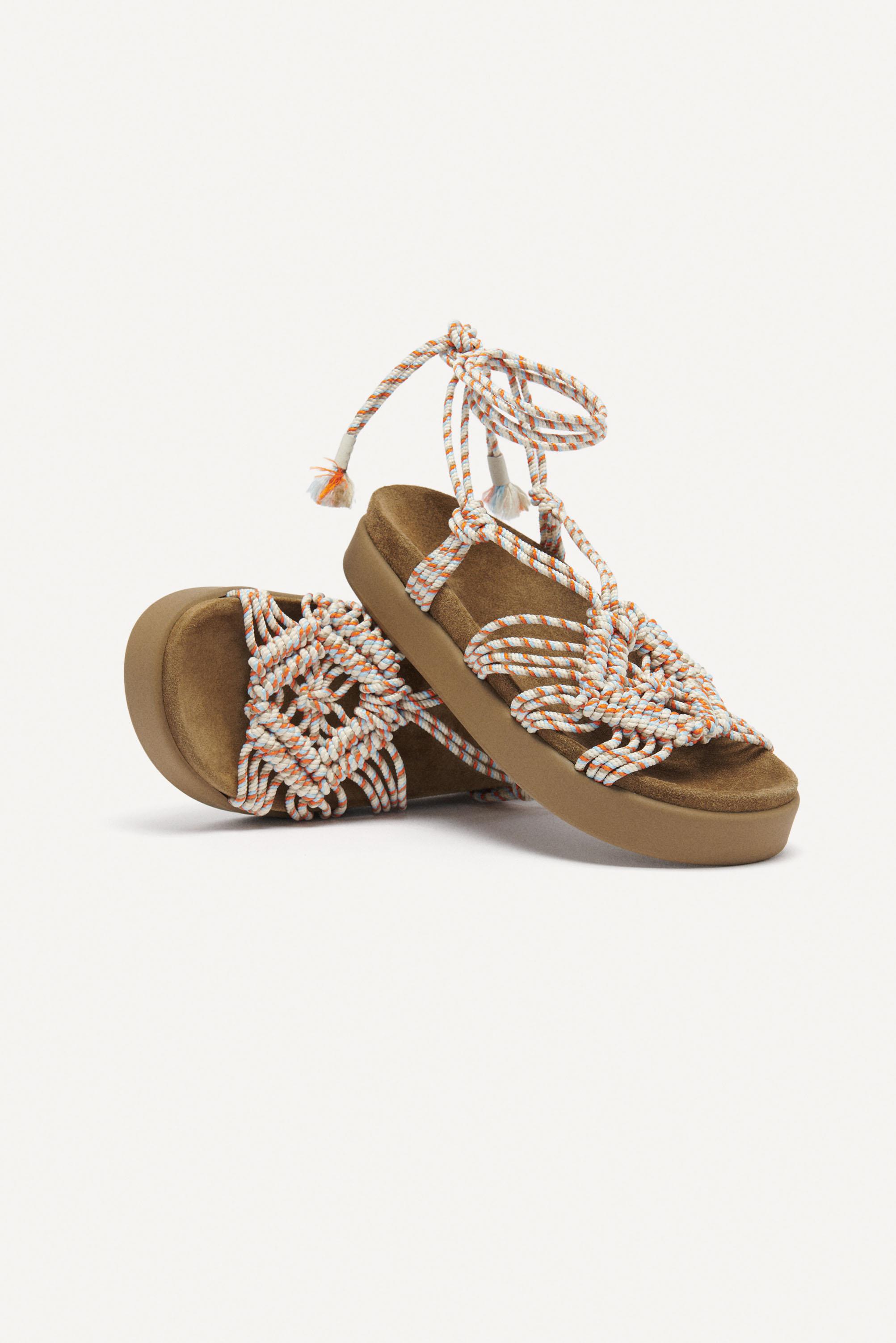 Ba&sh Sandals Ncrecking in Natural | Lyst