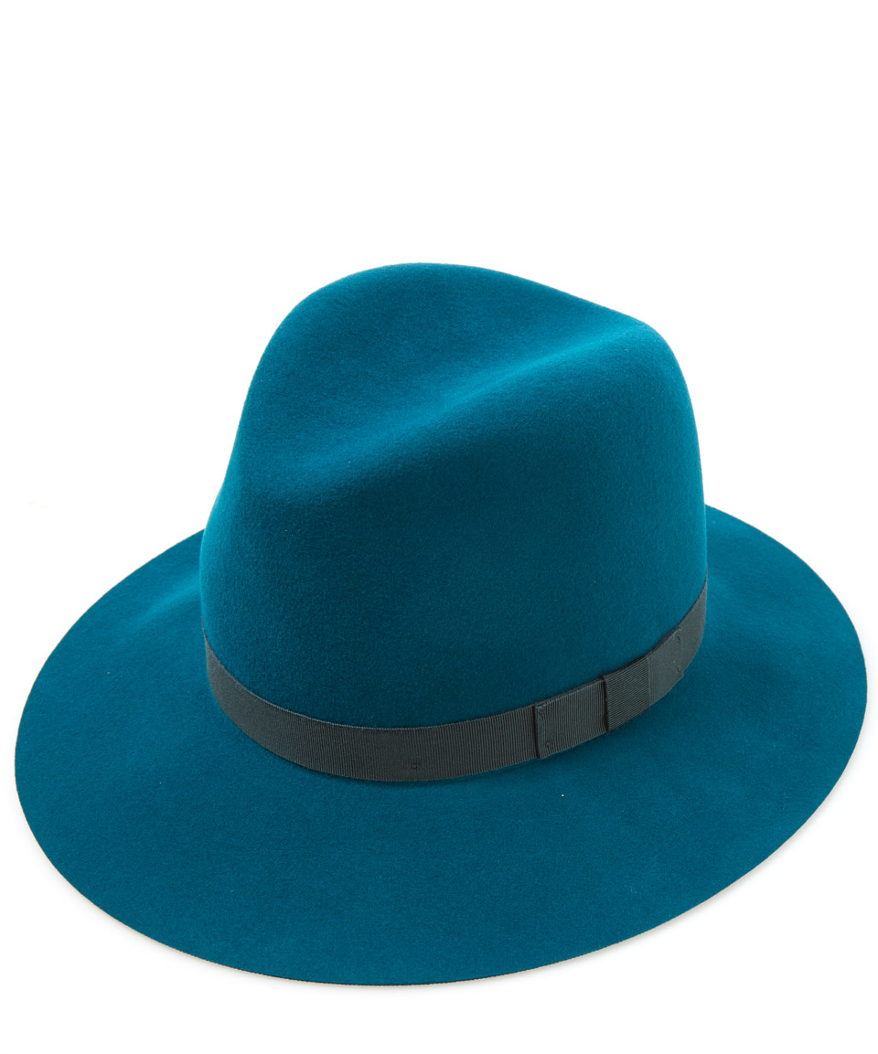 teal floppy hat