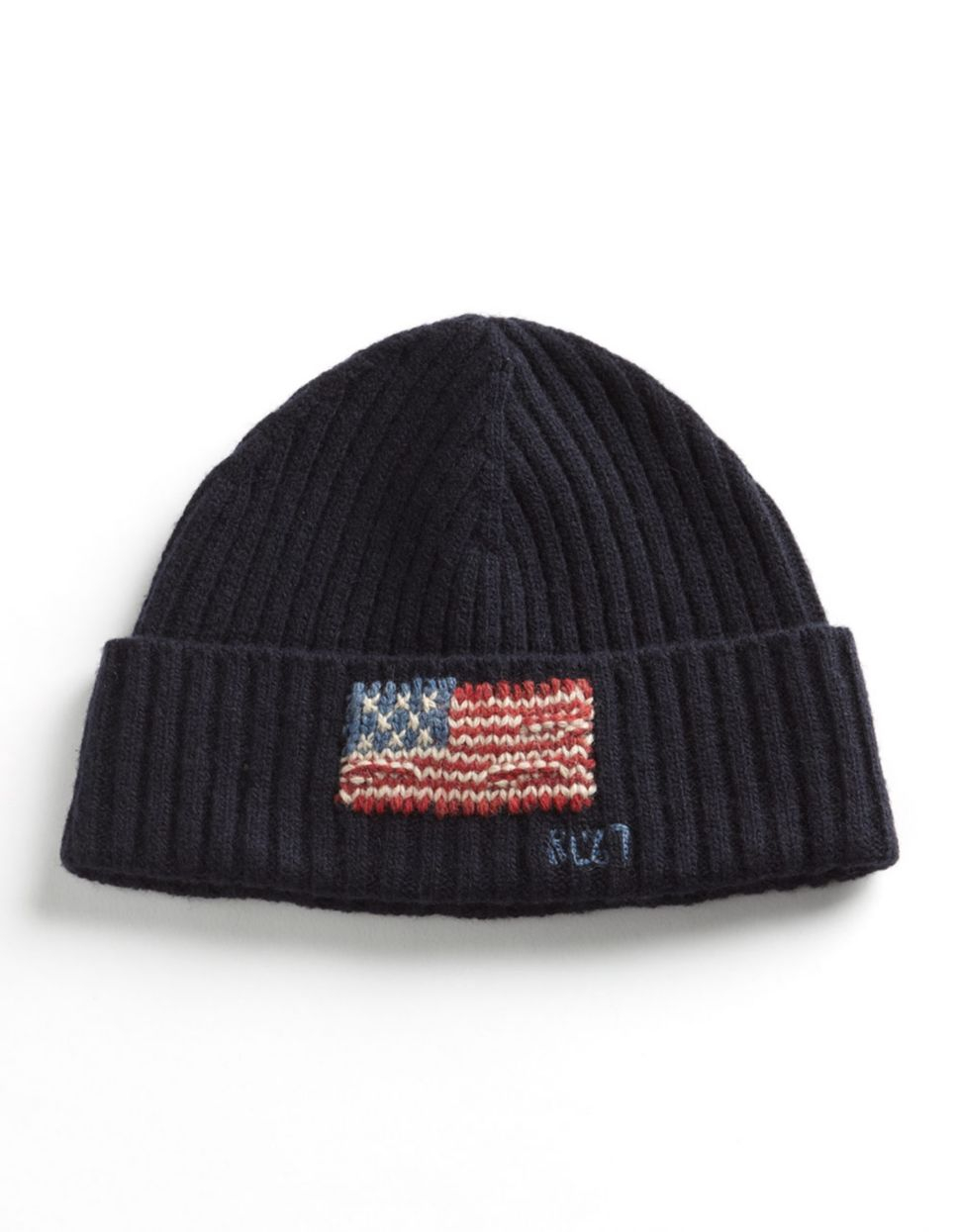 Polo Ralph Lauren Cuffed Flag Knit Hat in Navy (Blue) for Men Lyst