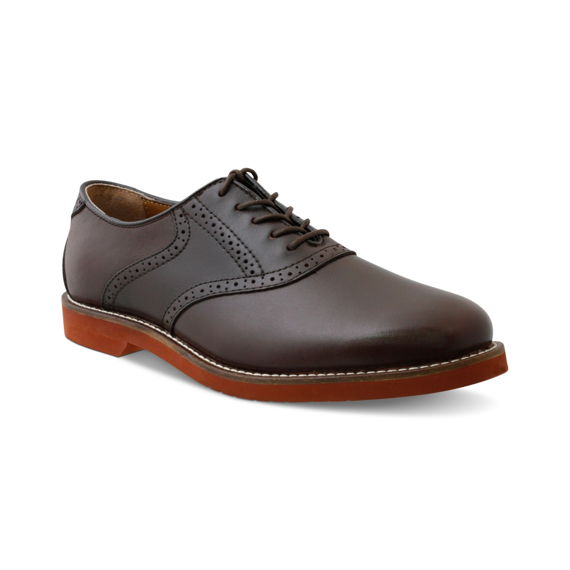 G.h. bass & co. Bass Burlington Signature Saddle Oxford in Brown for ...