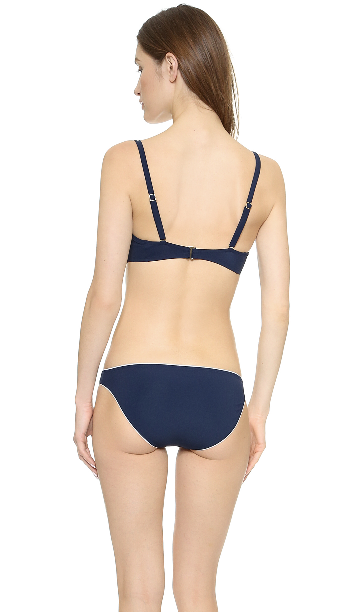 navy blue underwire bikini top