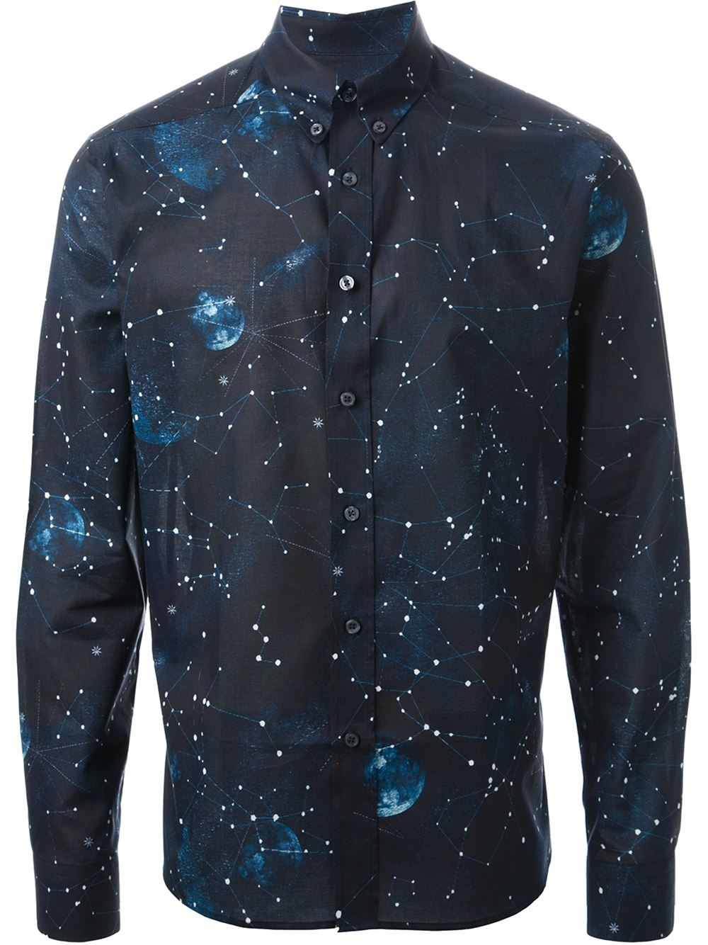 Paul Smith Galaxy Print Shirt in Blue for Men - Lyst