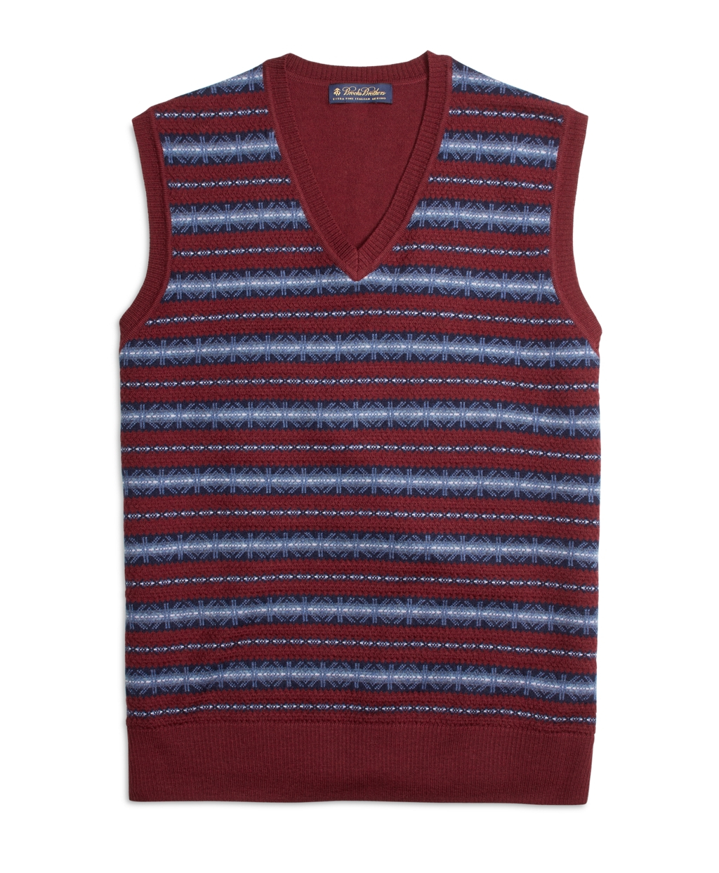 Lyst - Brooks brothers Merino Wool Fair Isle Sweater Vest for Men