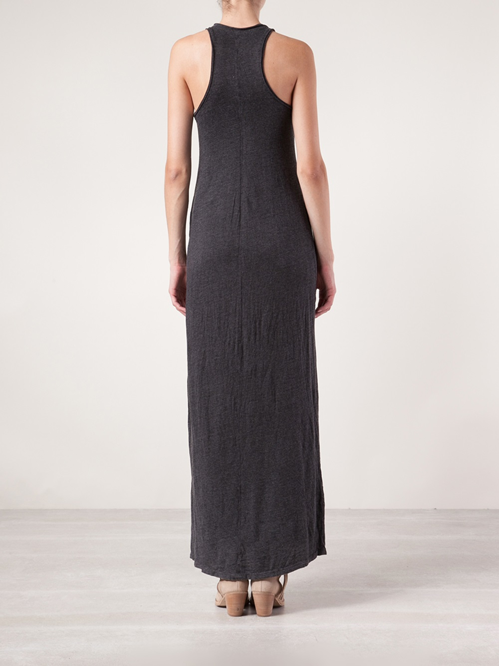 Lyst - Raquel allegra Maxi Tank Dress in Black