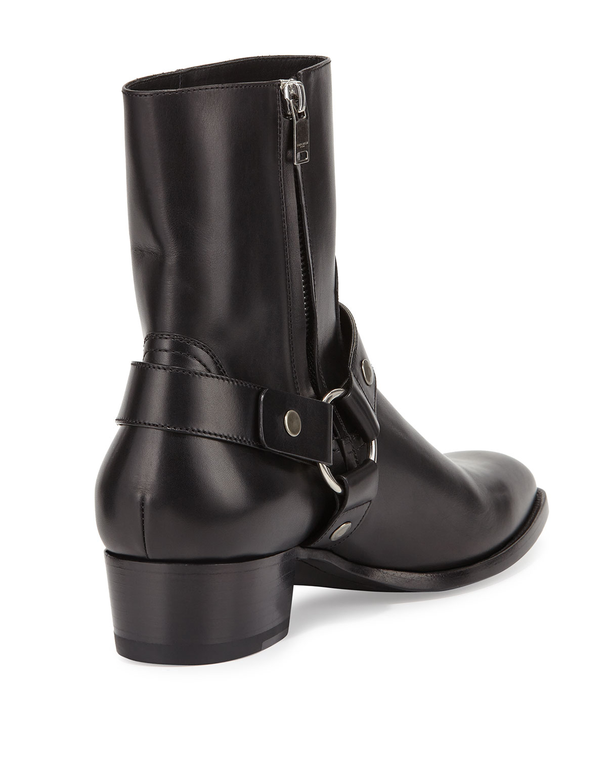 wyatt harness boots in smooth leather