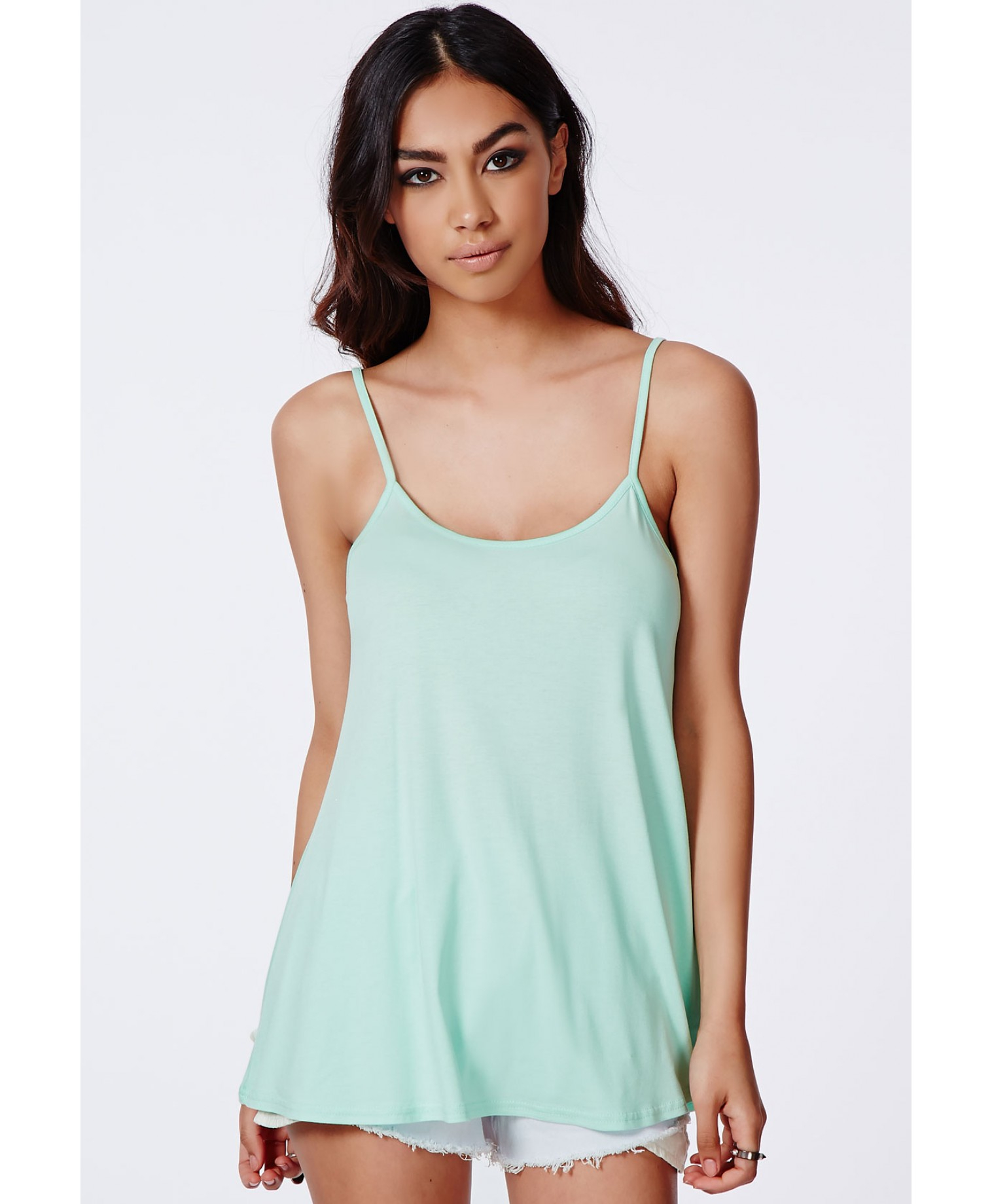 mint green cami top