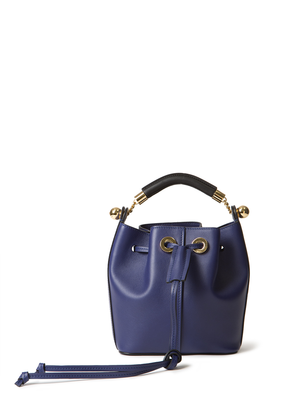 small gala bucket bag in smooth white calfskin  