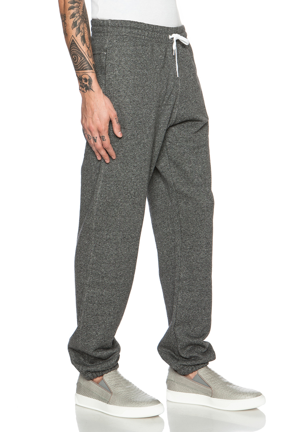Lyst - Maison Kitsuné Men's Jogging Molleton Cotton Pants in Gray