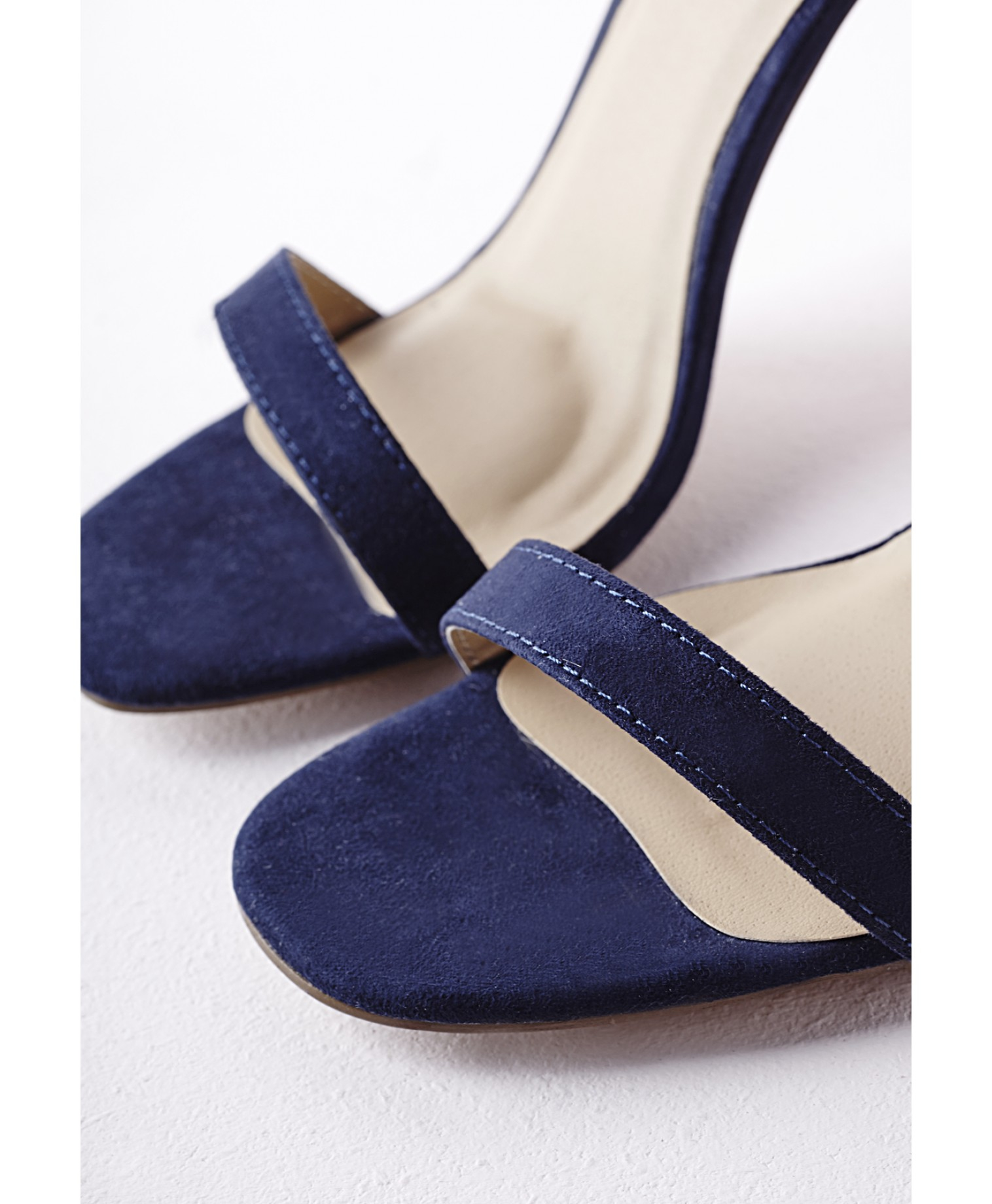 navy lace sandals
