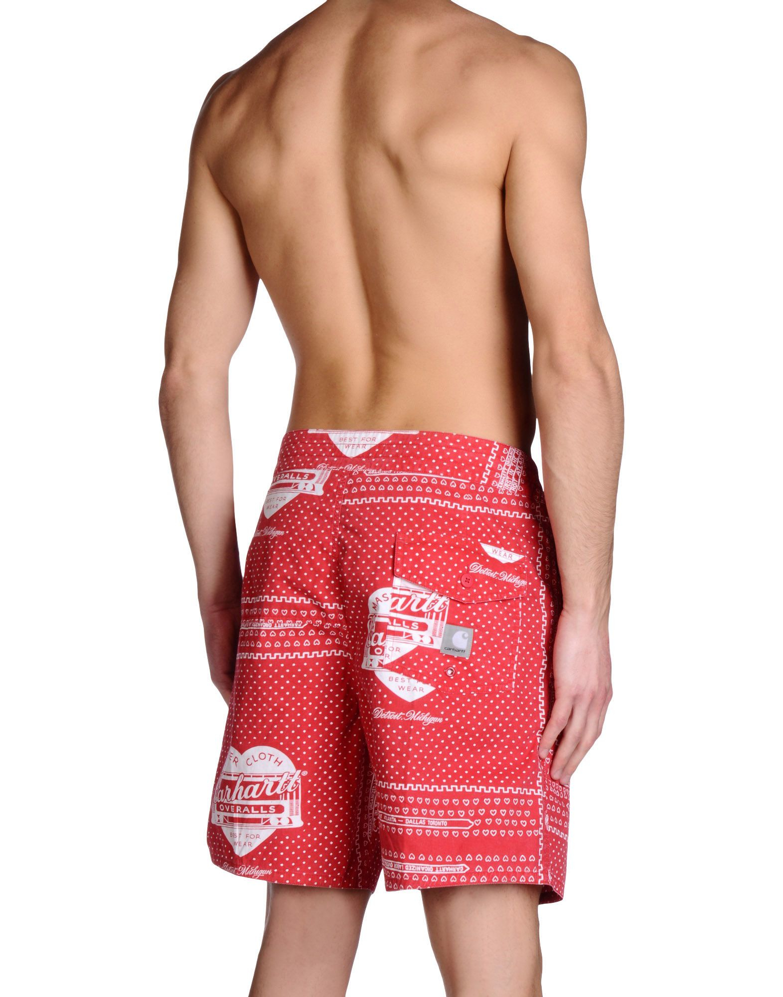 Download Lyst - Carhartt Swim Trunks in Red for Men