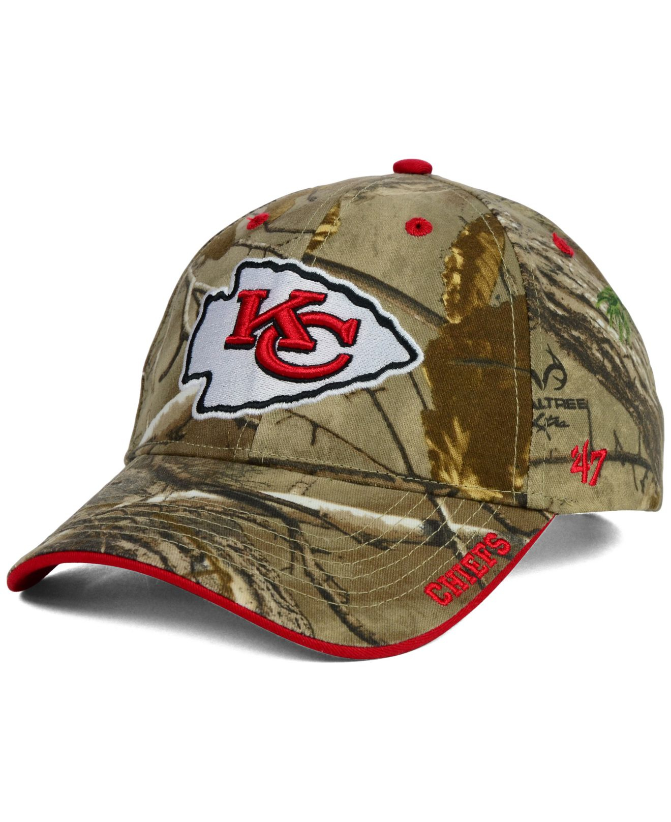 47 Brand Kansas City Chiefs Real Tree Frost Cap in Green for Men