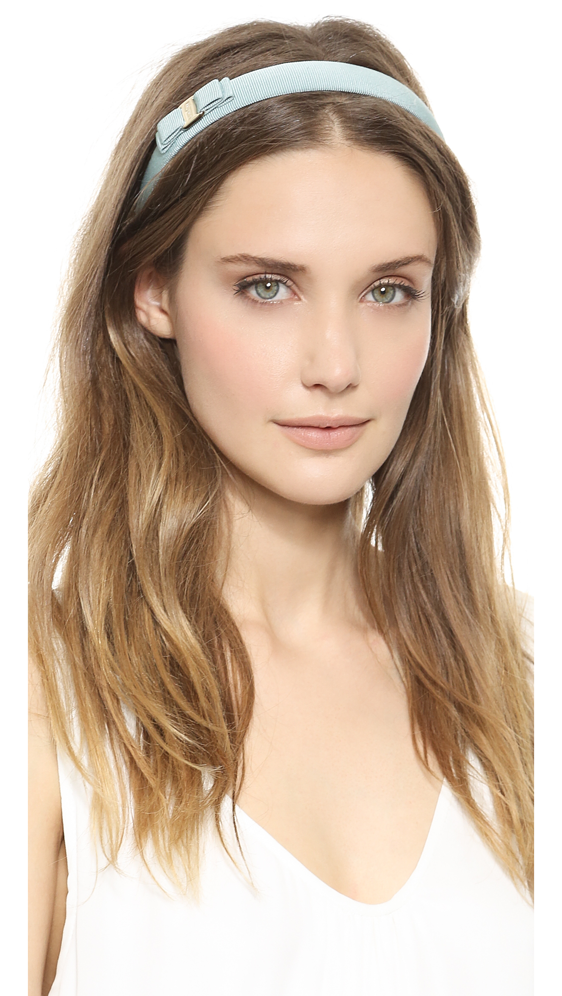 Lyst Ferragamo Vara Bow Thin Headband in Blue