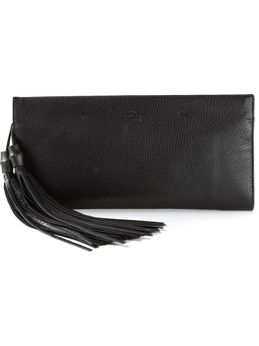 black gucci bag with tassel