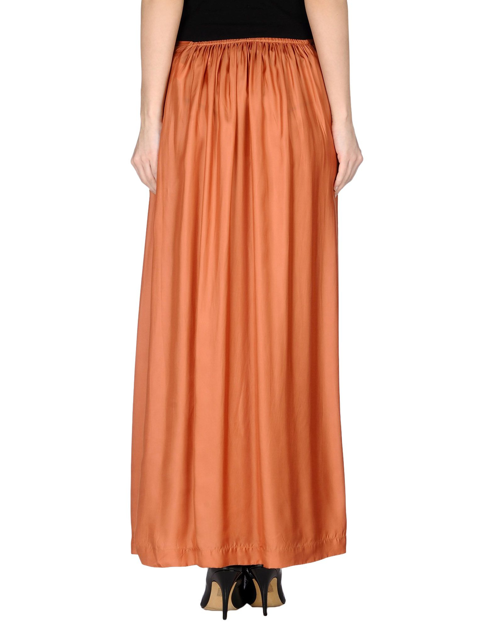 Bellerose Long Skirt in Brown (Rust) Lyst
