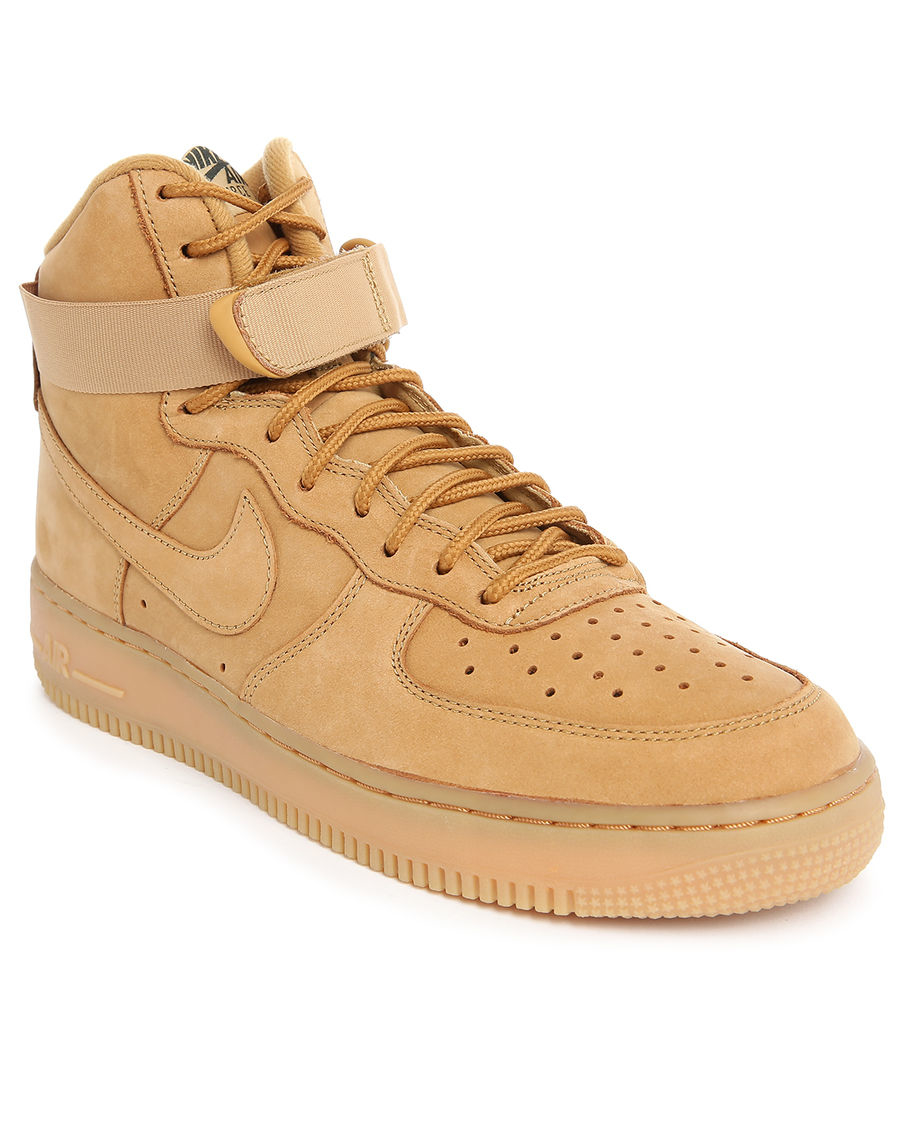 Nike Air Force 1 Hi '07 Wheat Sneakers in Beige for Men (wheat) | Lyst