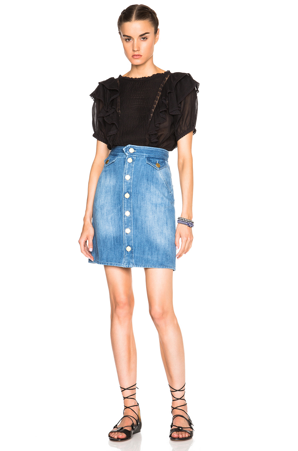 isabel marant denim skirt