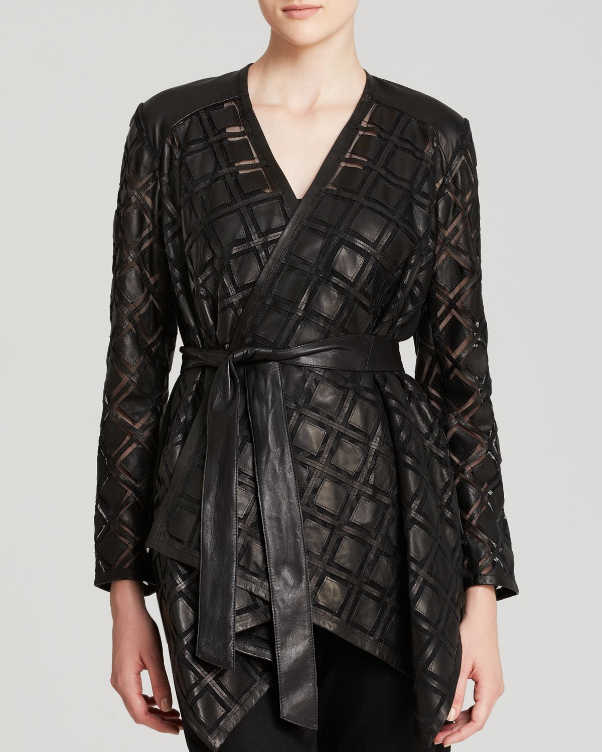 wrap jacket suit