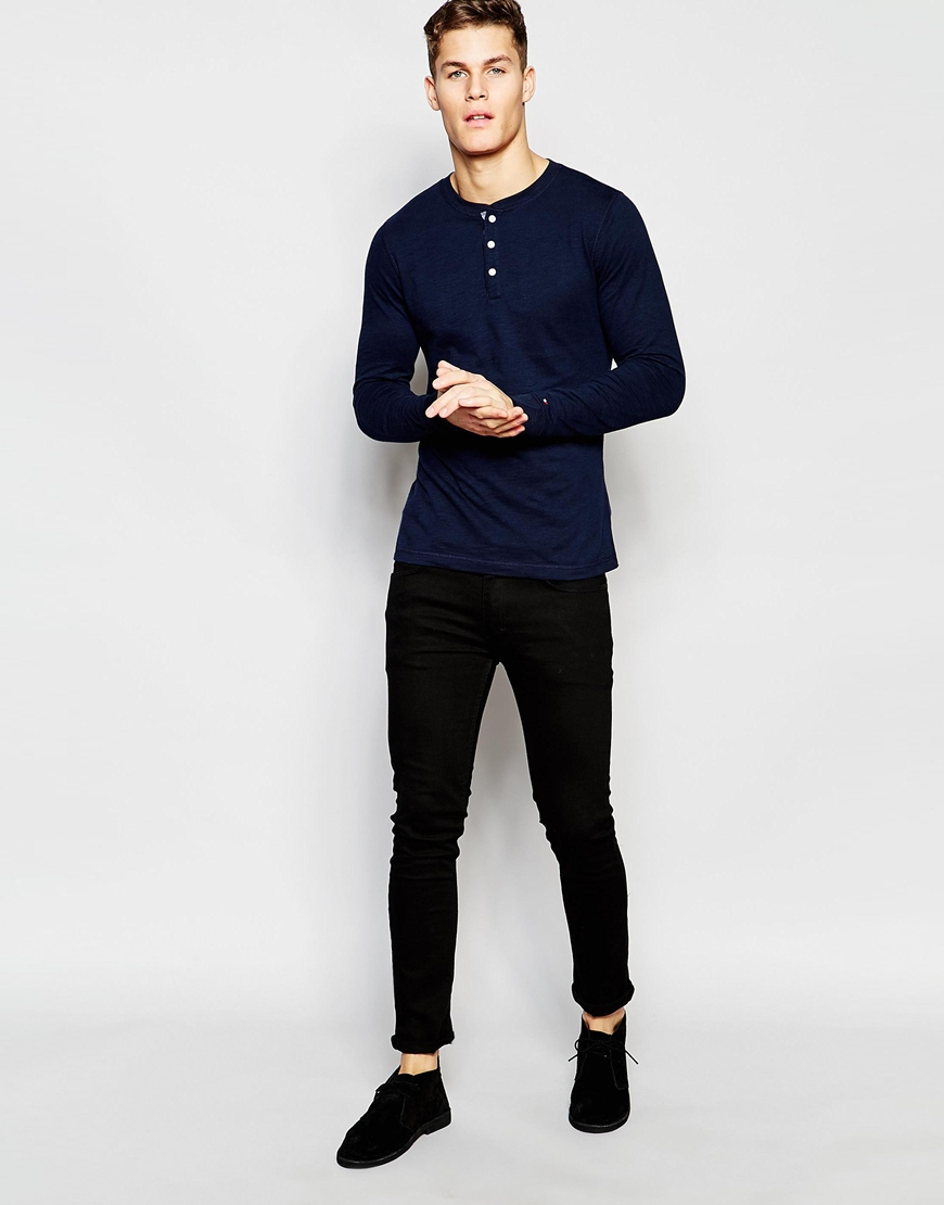 navy blue henley