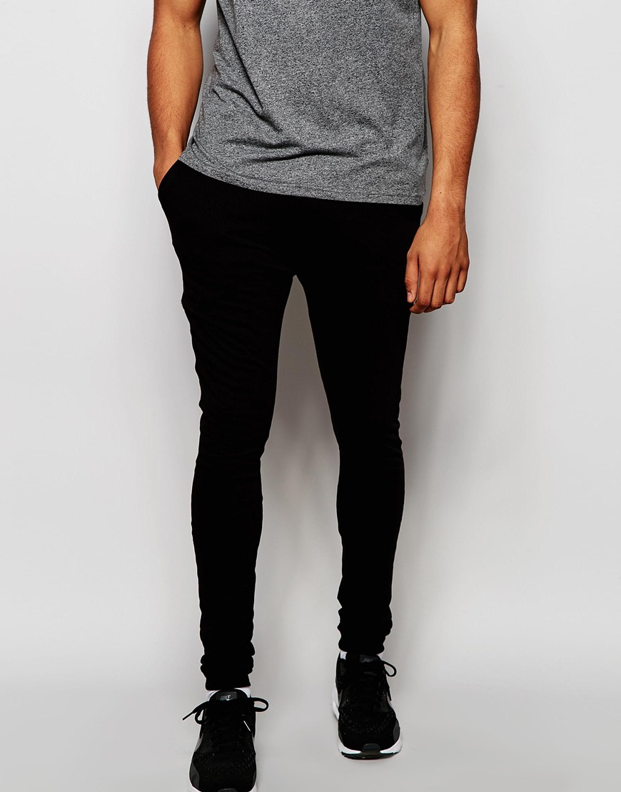 skinny black joggers