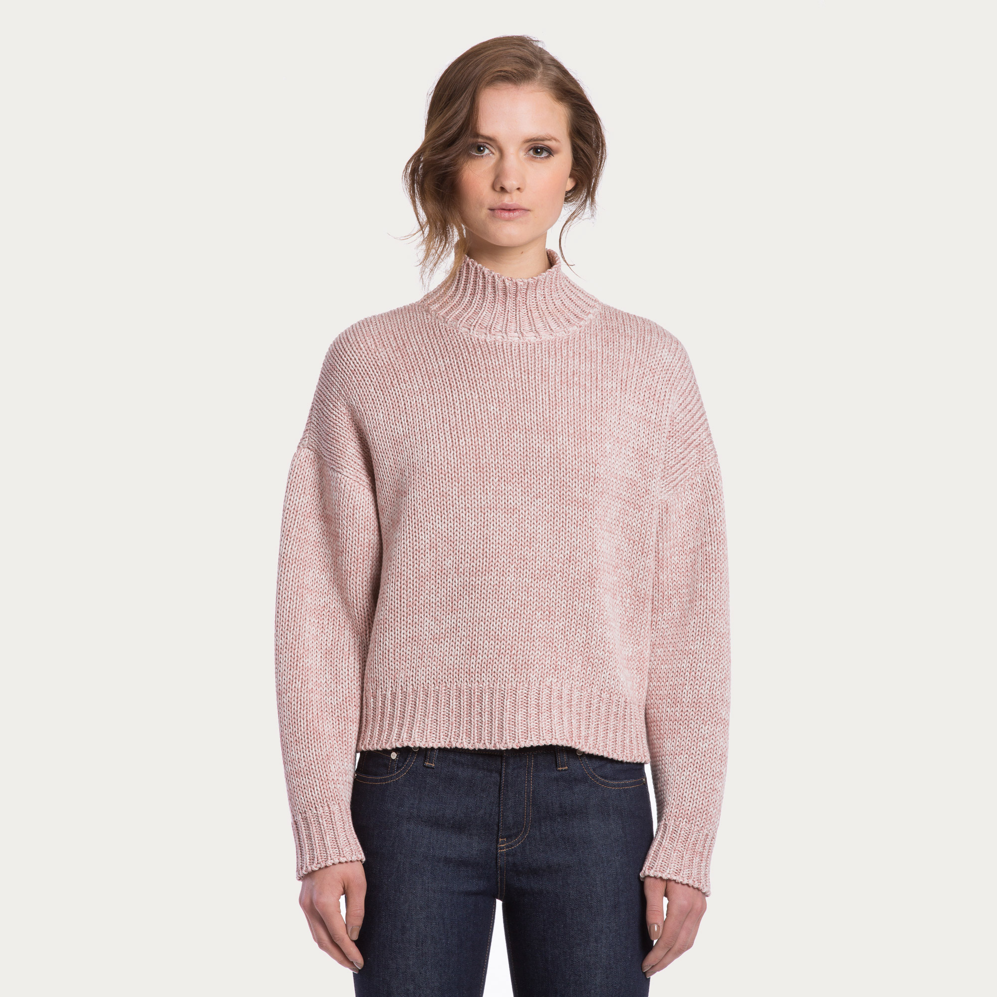 Bally Cropped Sweater in Pink | Lyst