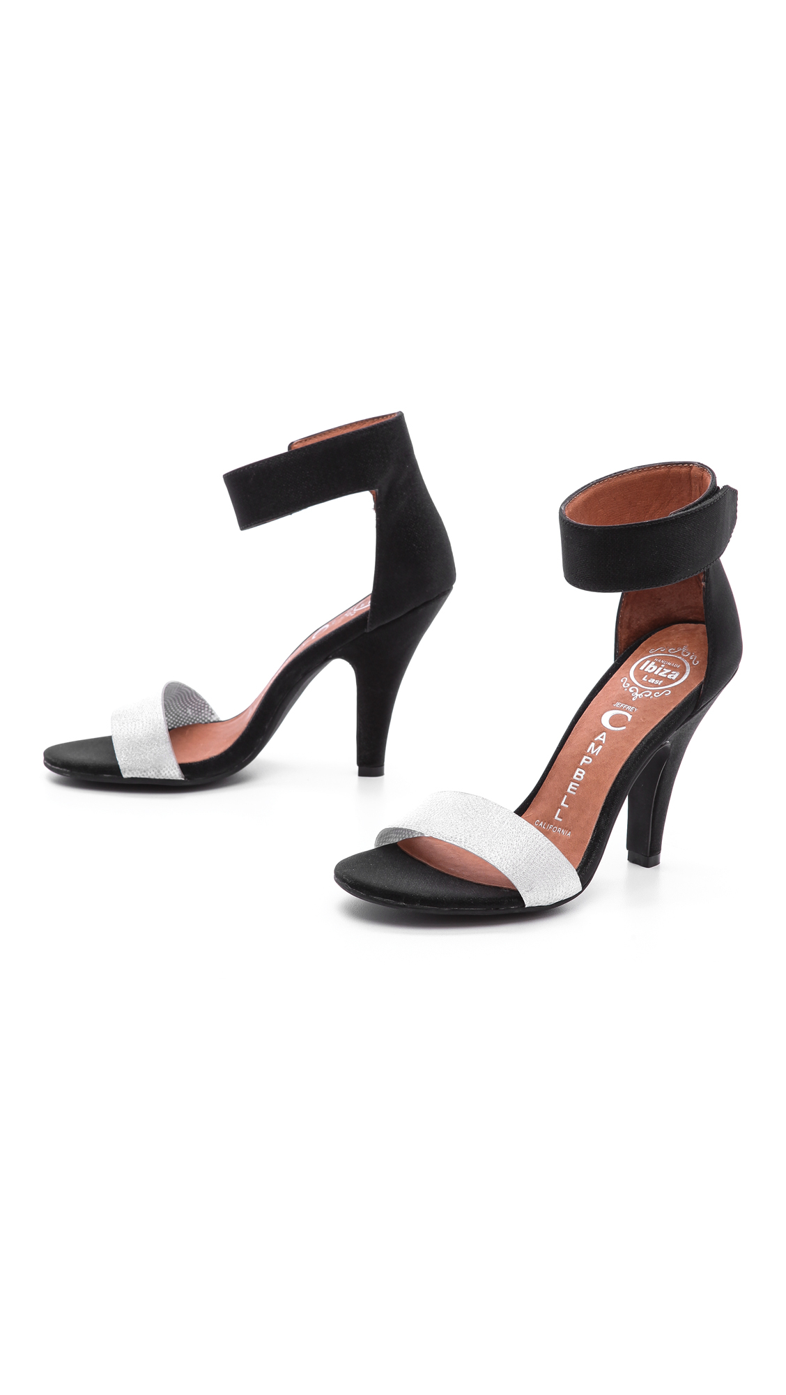 Jeffrey campbell Hough Ankle Strap Sandals in Black | Lyst