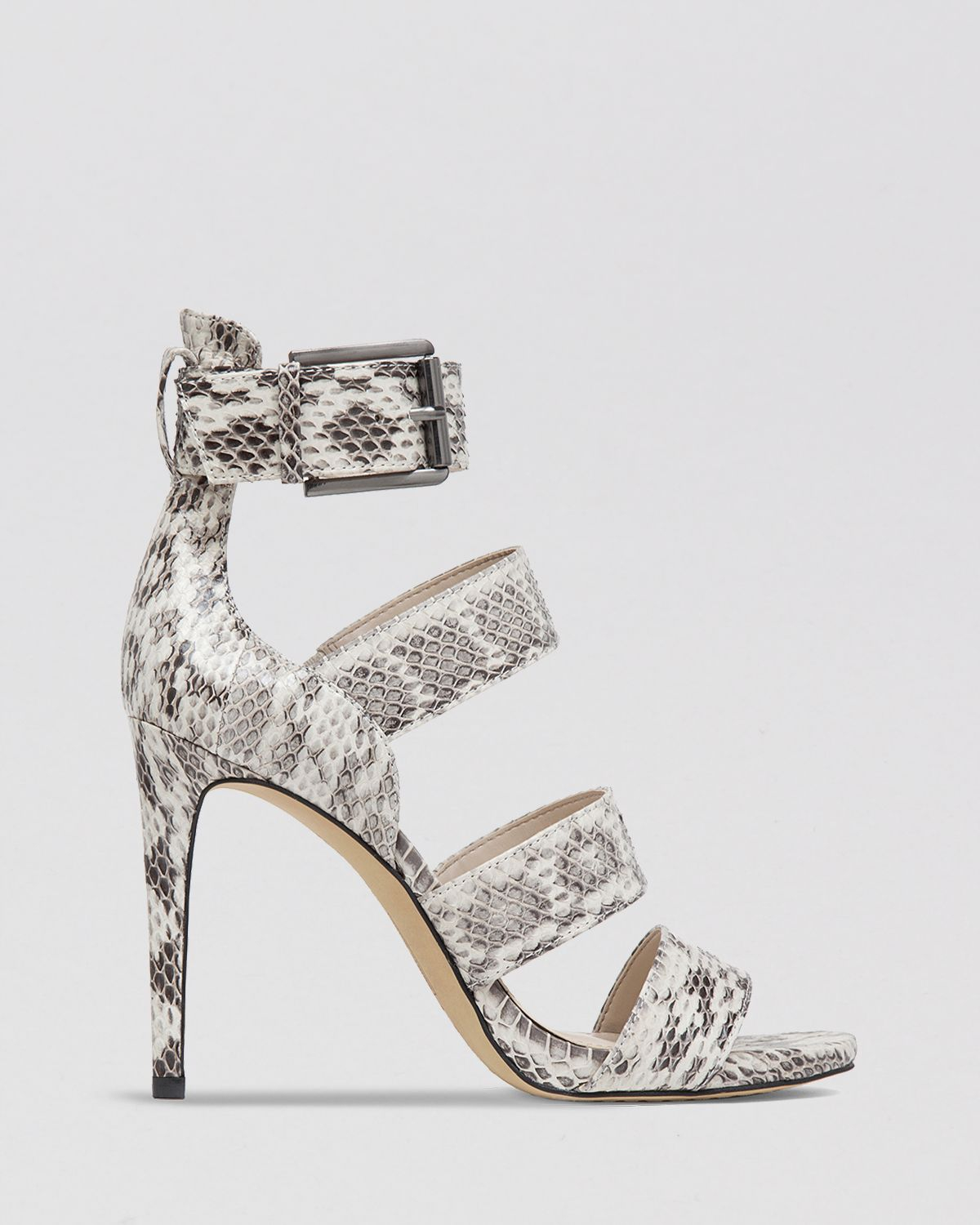 vince snakeskin sandals