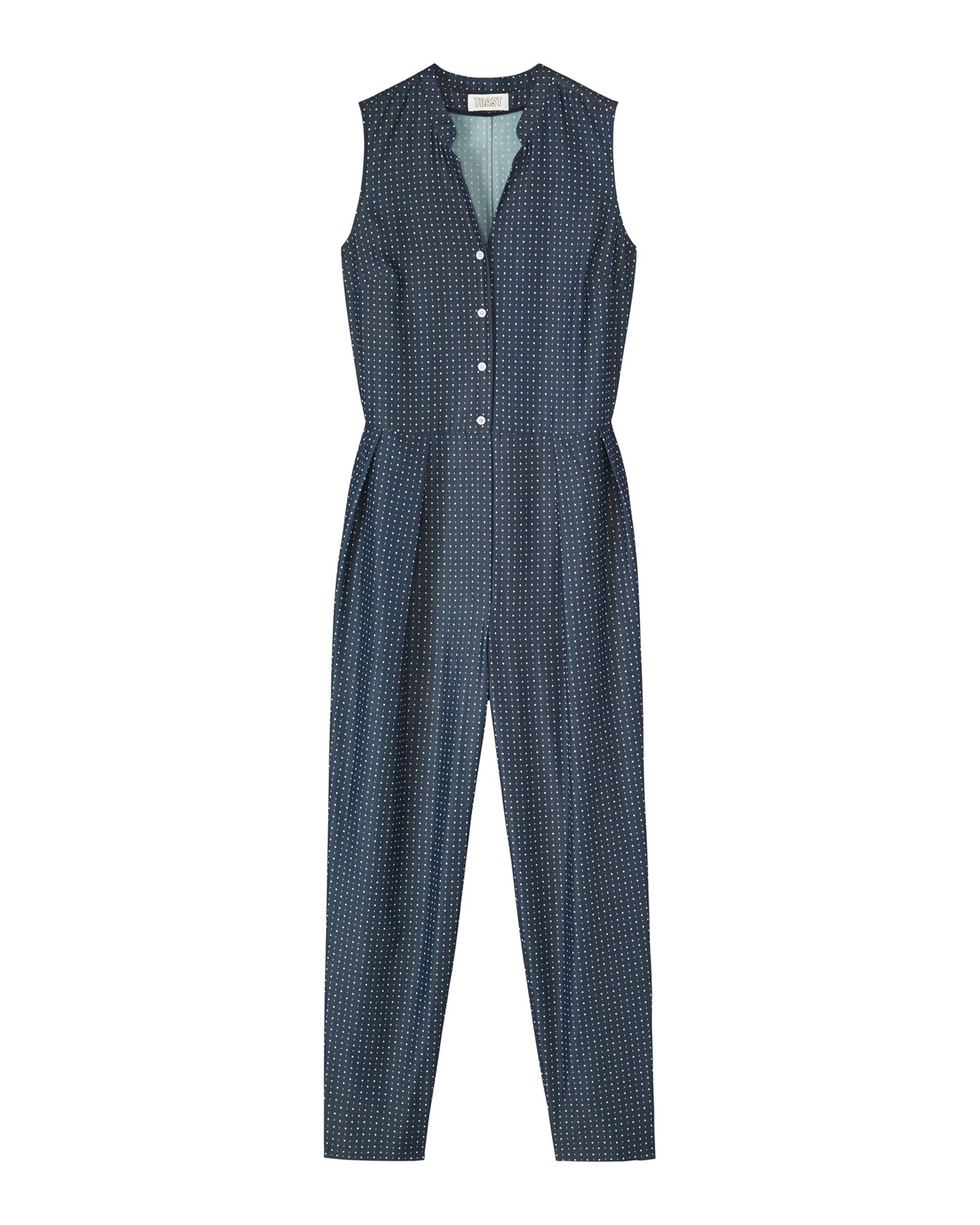 Toast Yuka Jumpsuit in Blue (Navy/Off White) Lyst